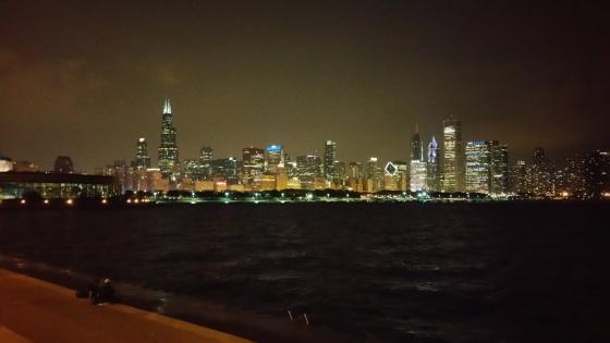 Chicago, Skyline by Night Foto: Frank Simolke